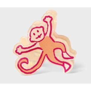 Roller Rabbit x Target Monkey Claw Hair Clip Pink Orange Cream NWT Accessory